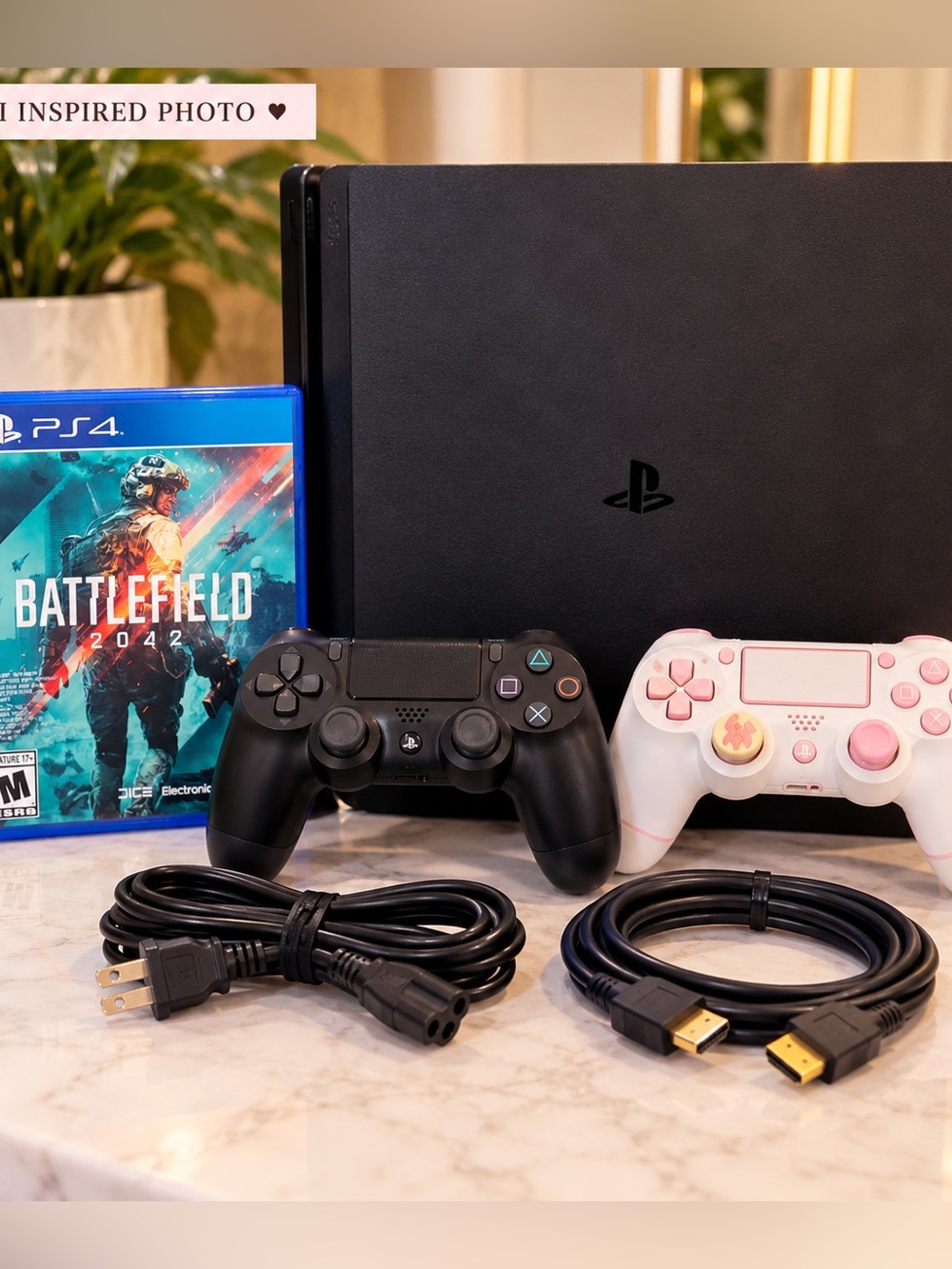 Sony PS4 Console Bundle | 2 Controllers + Battlefield 2024